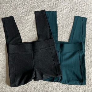 2 pairs LOFT Seamed Ponte Leggings
